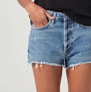 AGOLDE PARKER GRUDGE VINTAGE CUT OFF DENIM SHORTS Sz 32 ORGANIC COTTON